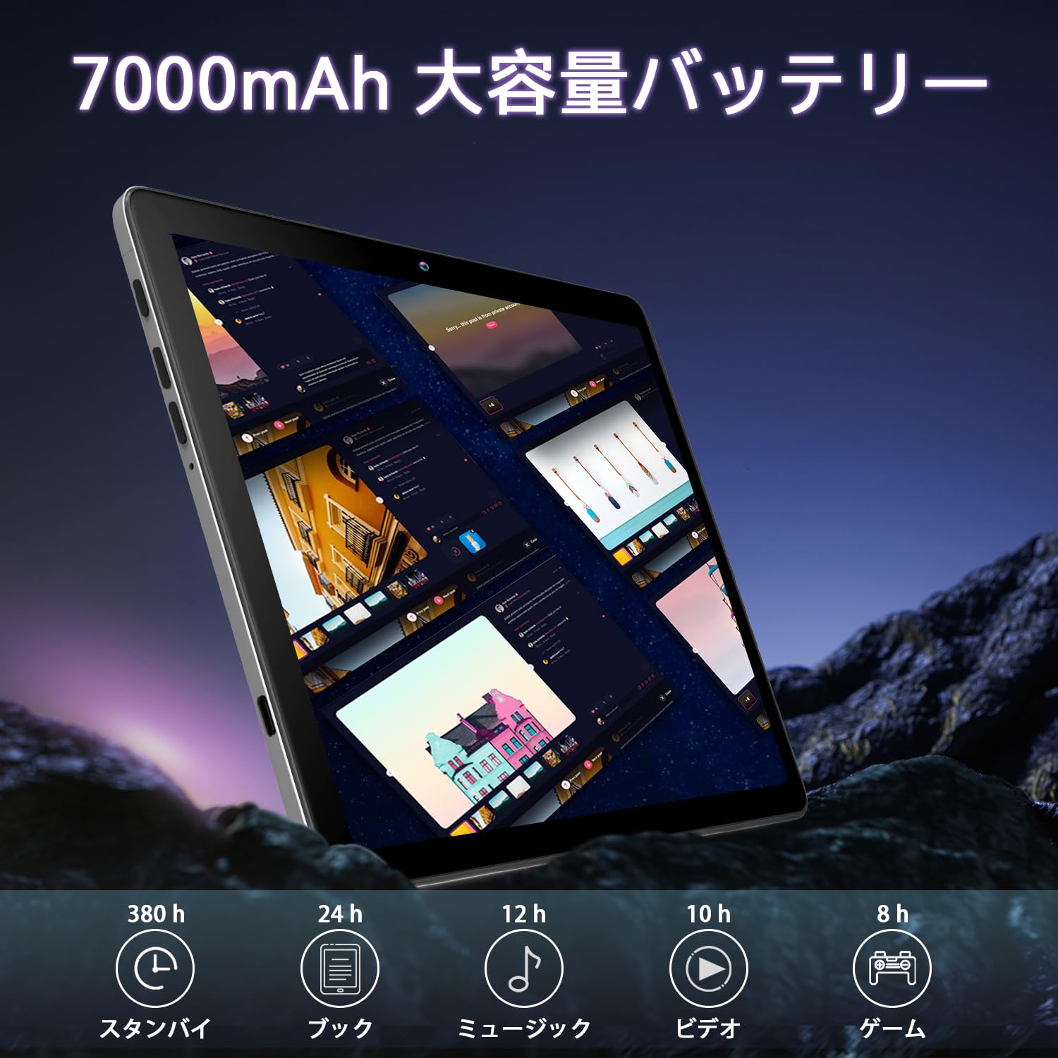 Amazon.co.jp: Android12タブレット2024新登場2in1タブレット10インチ