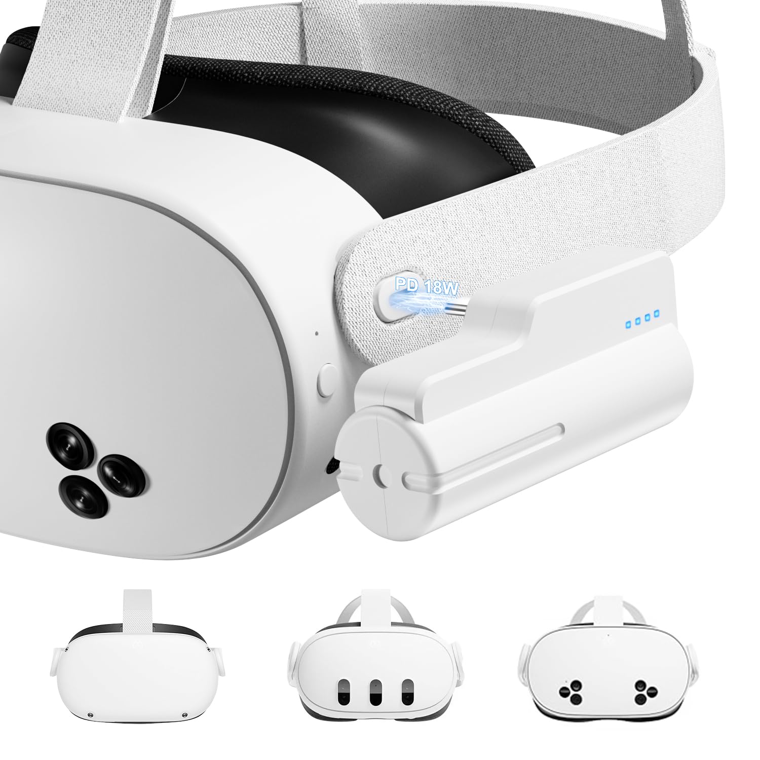 Amazon | Saqico バッテリーパック Oculus Meta Quest 2/ Quest 3 18W