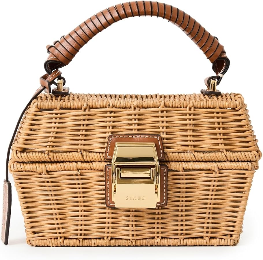 Amazon.com: STAUD Women's Wicker Tackle Box Bag, Natural, Tan, One