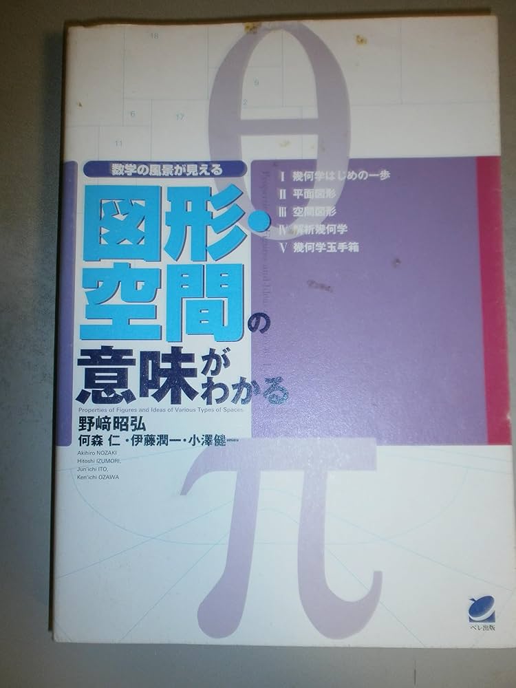 図形・空間の意味がわかる: 数学の風景が見える | 昭弘, 野崎, 何森 仁