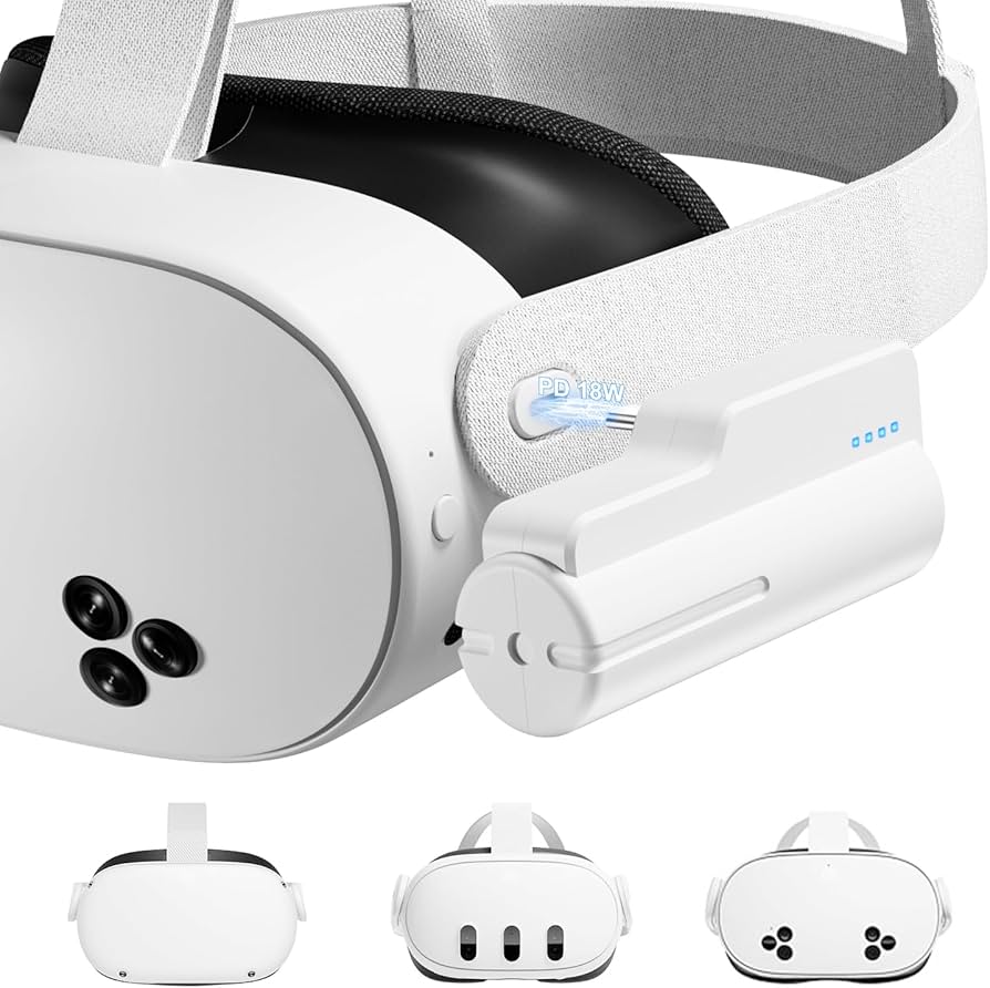 Amazon | Saqico バッテリーパック Oculus Meta Quest 2/ Quest 3 18W