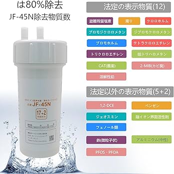 Amazon | JF-45N 交換用浄水カートリッジ スタンダードタイプ [17+2