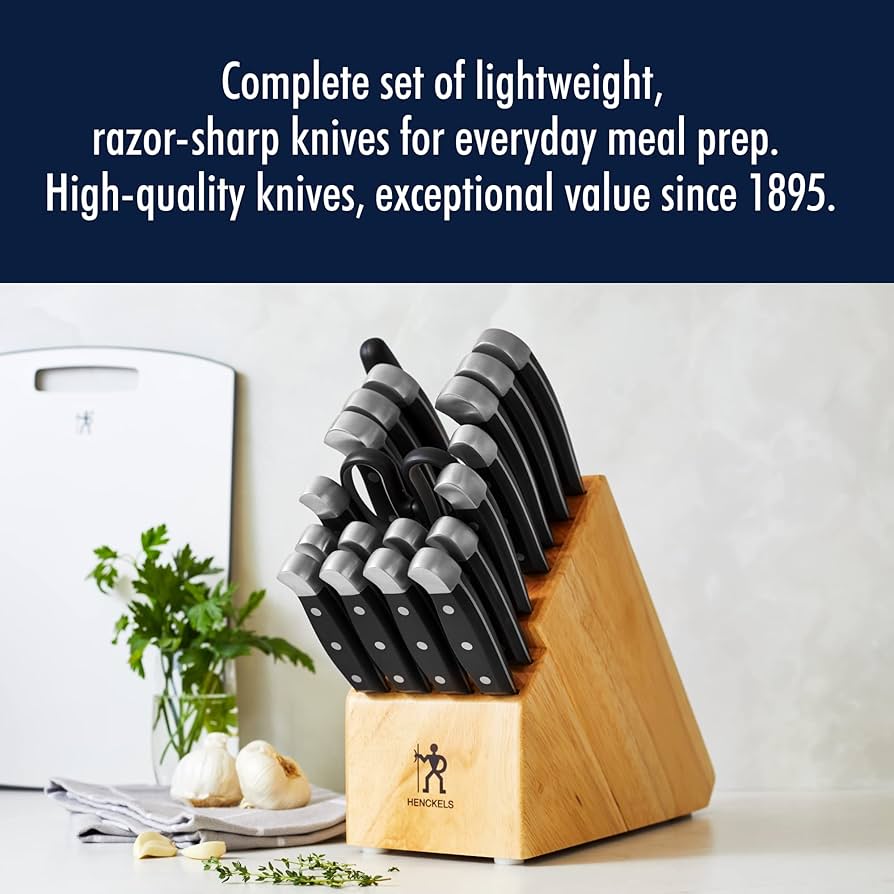 Amazon.com: HENCKELS Statement Razor-Sharp 20-Piece Knife Set with