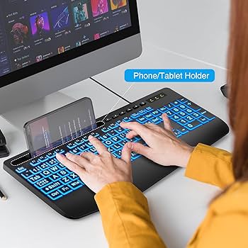 Amazon | SABLUTE 大型プリントバックライトキーボード 有線USB