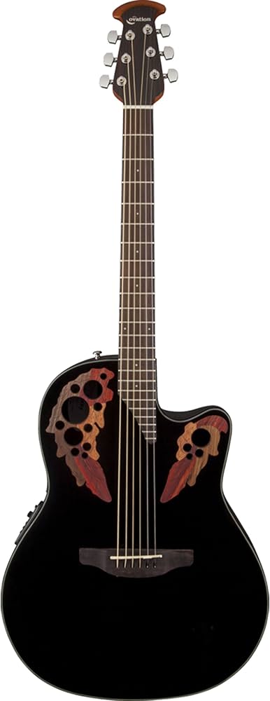 Amazon | OVATION CE44-5-G BLK Celebrity Elite Exotic Mid Depth