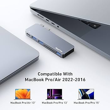 RayCue USB C Hub Adapters for MacBook Pro/MacBook Air M1 M2 M3