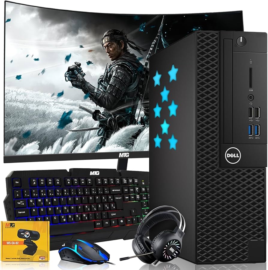 Amazon.com: Dell Desktop PC Gaming Bundle - Core i7, 16GB RAM
