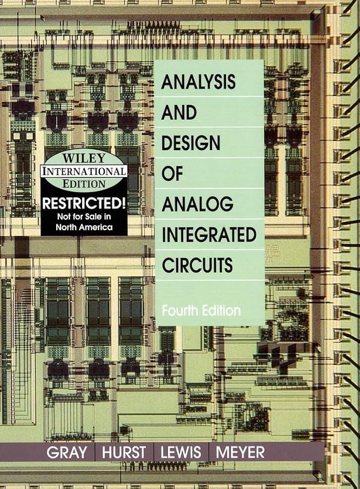 Analysis and Design of Analog Integrated Circuits: International