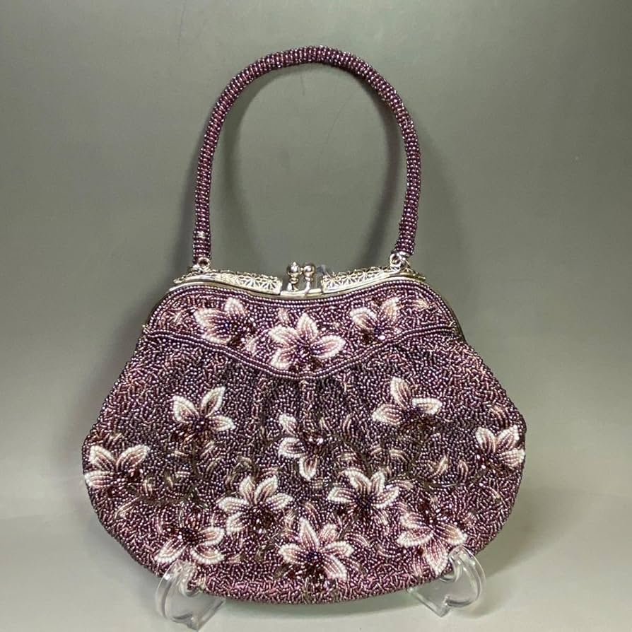 Amazon.co.jp: ビーズバッグ ビーズ 和装小物 パーティバッグ 和装