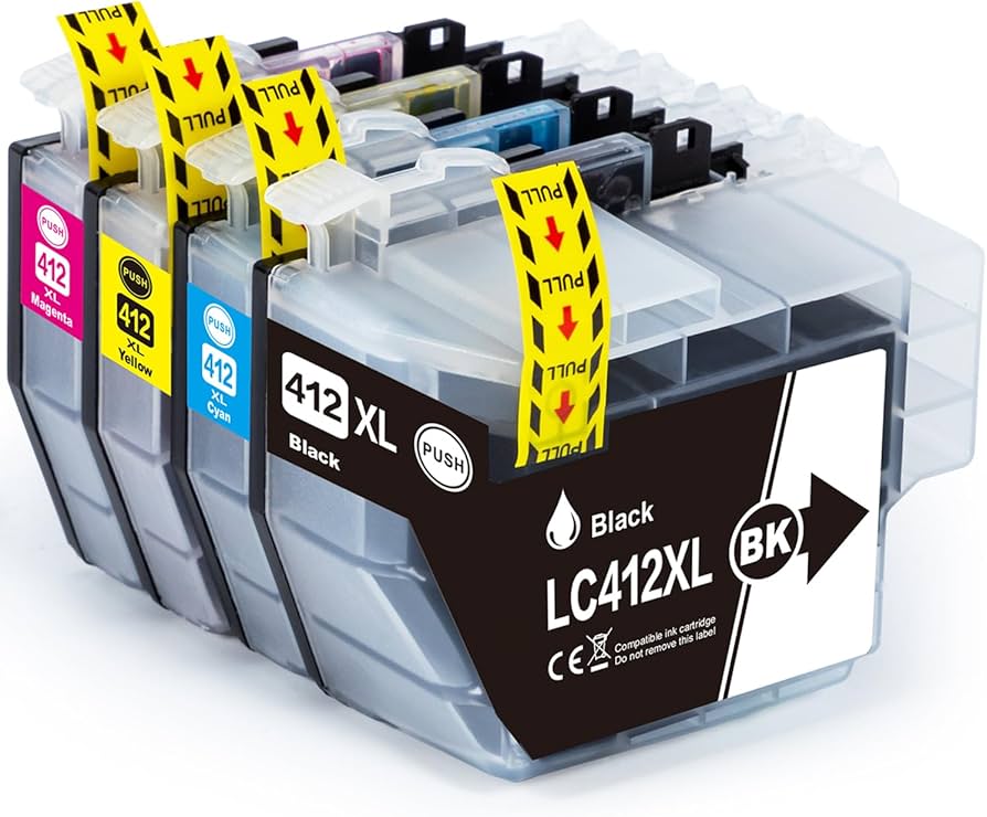 Amazon.co.jp: LC412XL-4PK Brother用 互換インクカートリッジ
