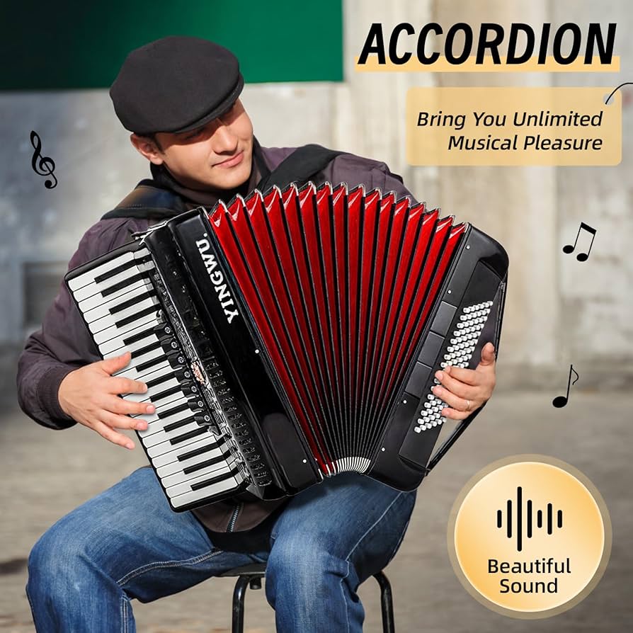 Amazon.com: Accordion 37 Keys 96 Bass, Professional Piano-Style