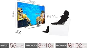 Amazon | TCL 55C728 55V型 4Kチューナー内蔵 液晶テレビ QLED採用