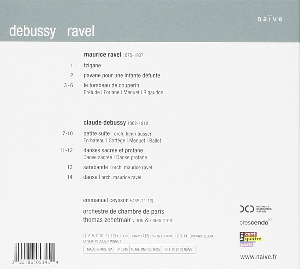 Amazon.co.jp: ラヴェル&ドビュッシー : 管弦楽作品集 (Ravel