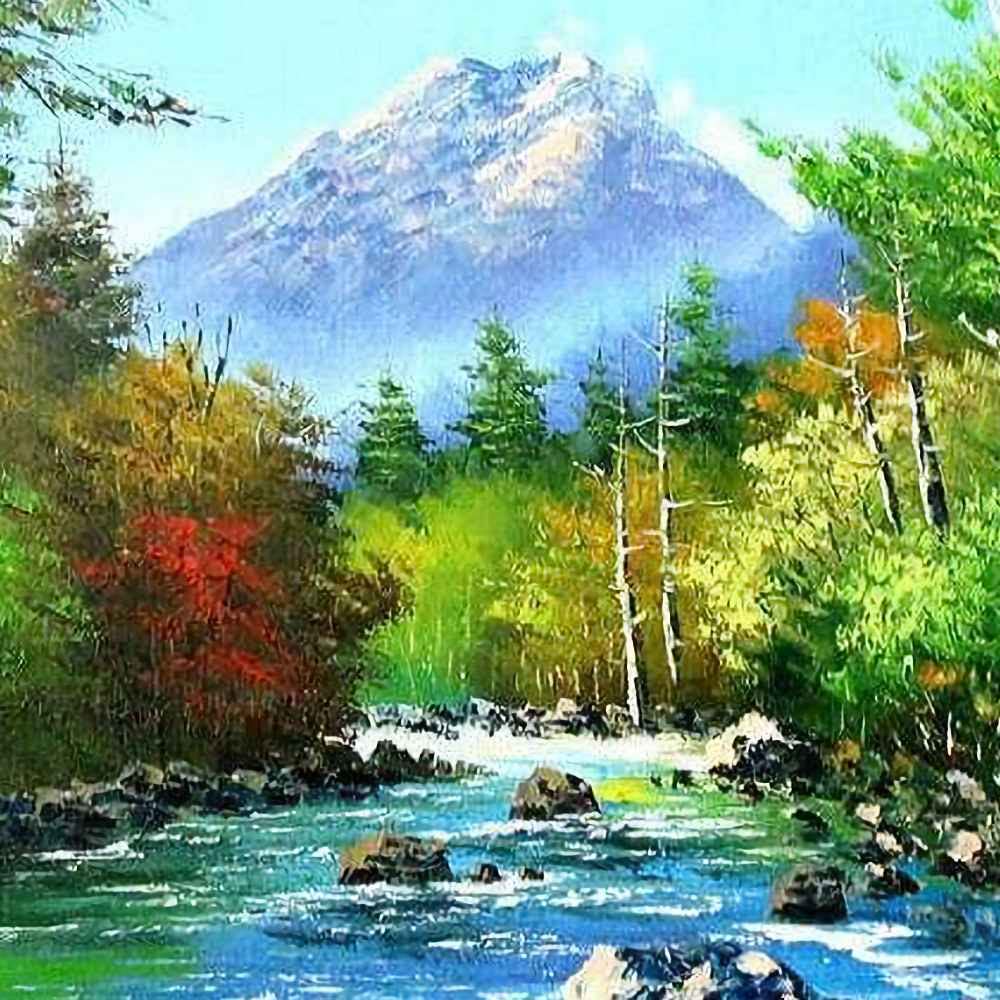 アクリル画 F20 風景画 アクリル画 F20 風景画 アクリル風景画