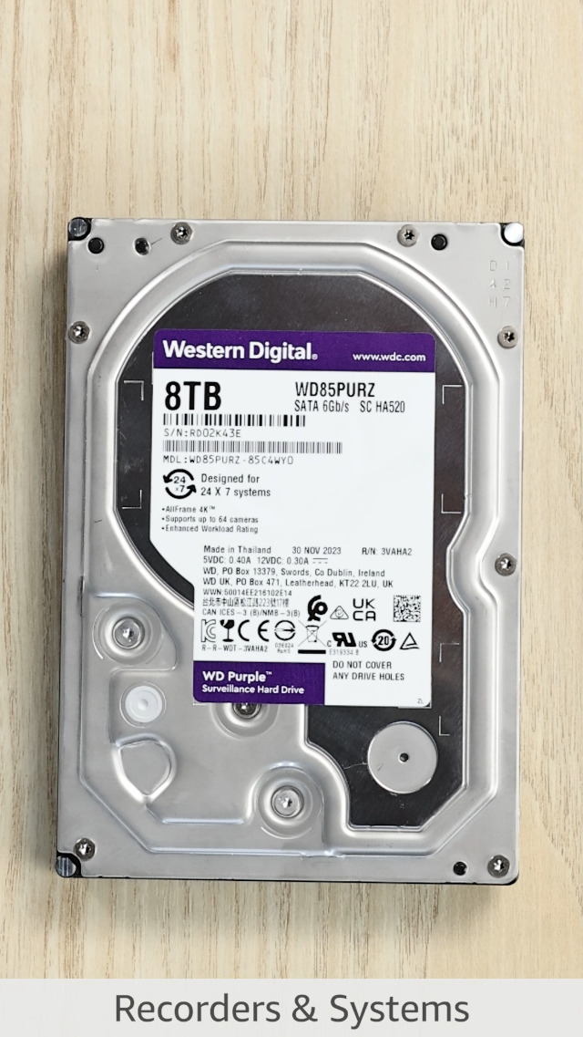 Amazon.com: Western Digital 8TB WD Purple Surveillance Internal