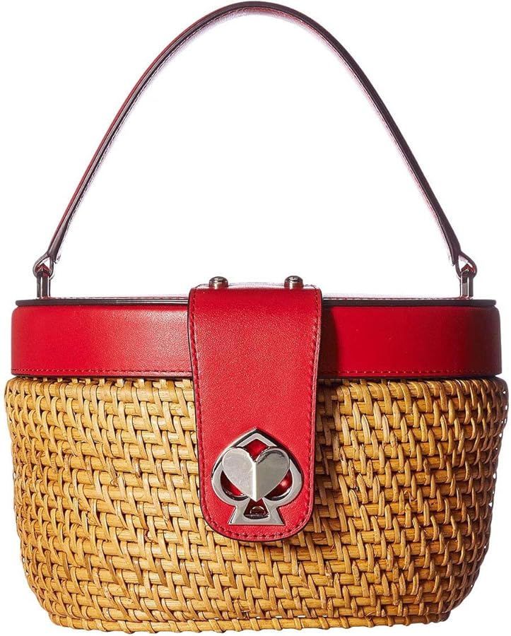 Amazon | [ケイトスペード] バッグ かごバッグ 赤 ショルダー バイ