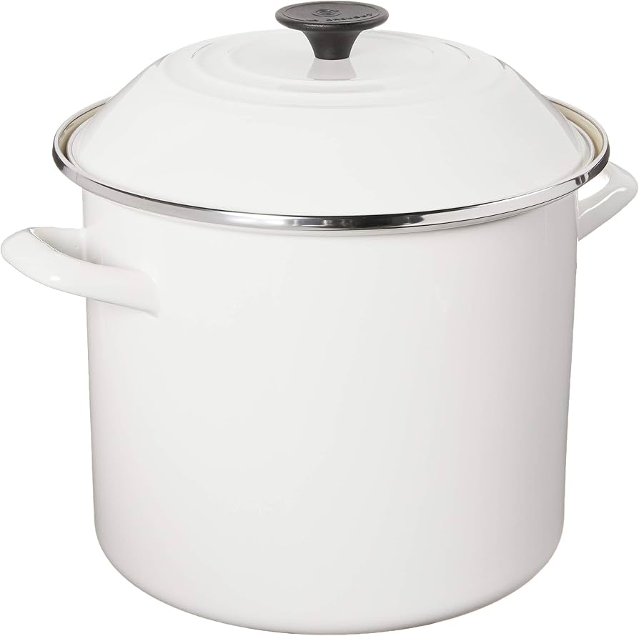 Amazon.com: Le Creuset Enamel On Steel Stockpot, 10 qt., White