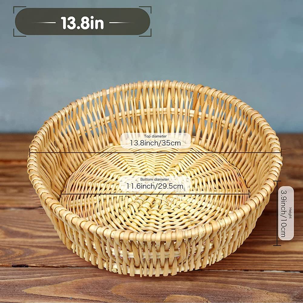Amazon.co.jp: Uniiitie 柳製パンかご 枝編み細工品の収納バスケット