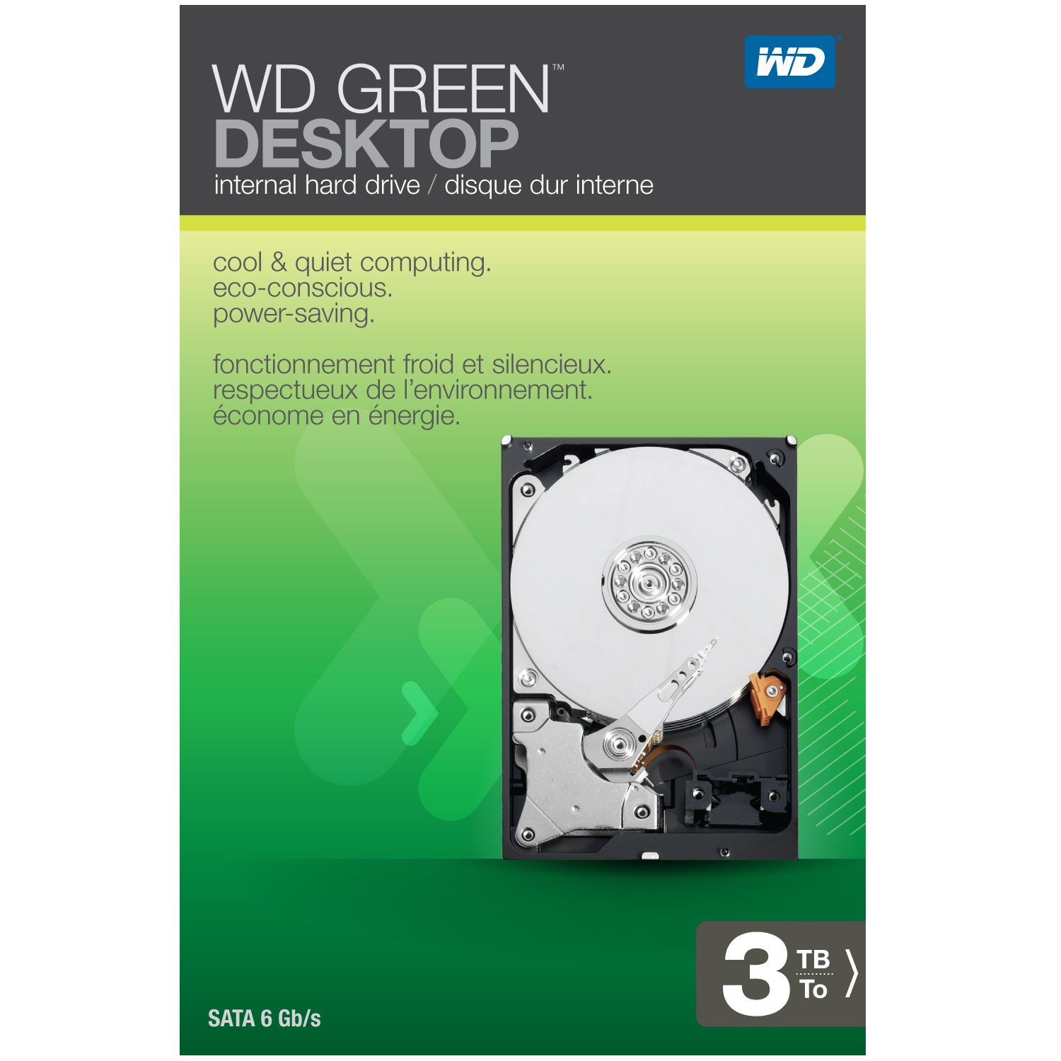 Amazon.com: WD Green Desktop 3TB SATA 6.0 GB/s 3.5-Inch Internal
