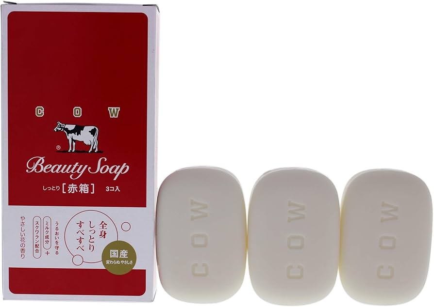 Amazon | 牛乳 赤箱 3コ入 | カウブランド 無添加 | 固形せっけん 通販