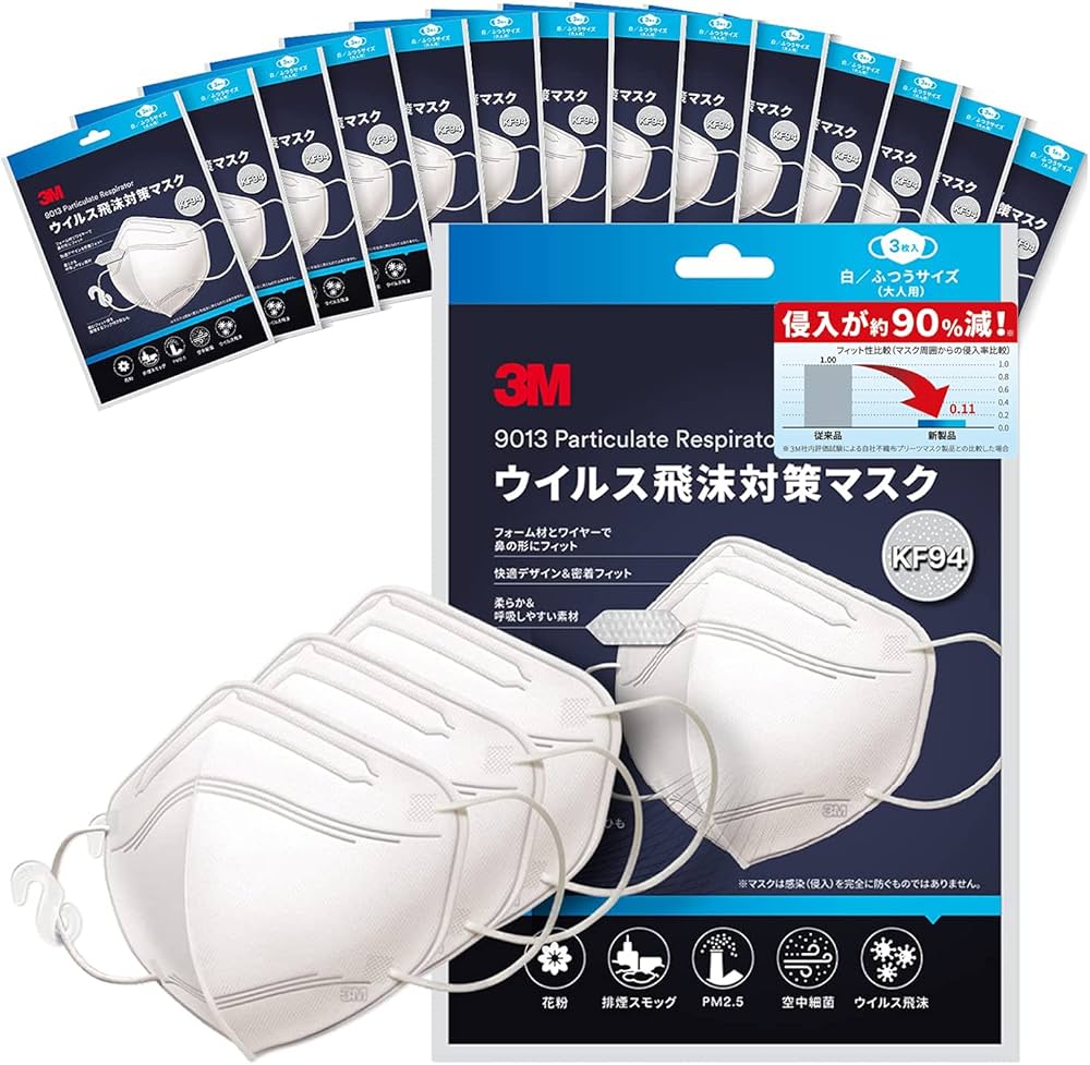 Amazon.co.jp: 【Amazon.co.jp限定】スリーエム(3M) マスク ウイルス