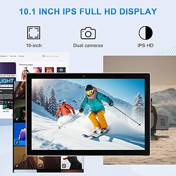 Amazon.com : 10 inch Tablet with Keyboard 2 in 1 Android 15