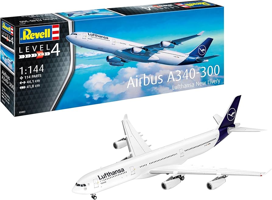 Amazon | ドイツレベル(Revell) 1/144 エアバス A340-300 ルフトハンザ