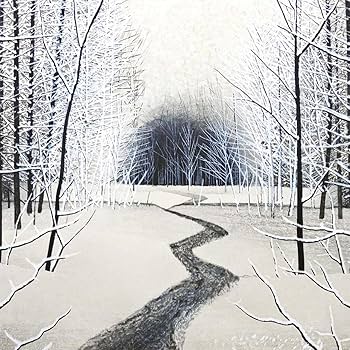 Amazon.co.jp: 加山又造 雪 風景画 雪景色 冬 額装 日本画家 木版画