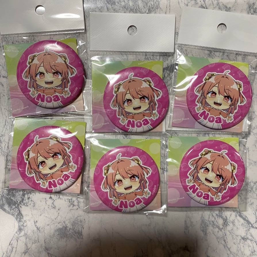 Amazon.co.jp: カラフルピーチ 缶バッジ のあ からぴち 2023年 セット
