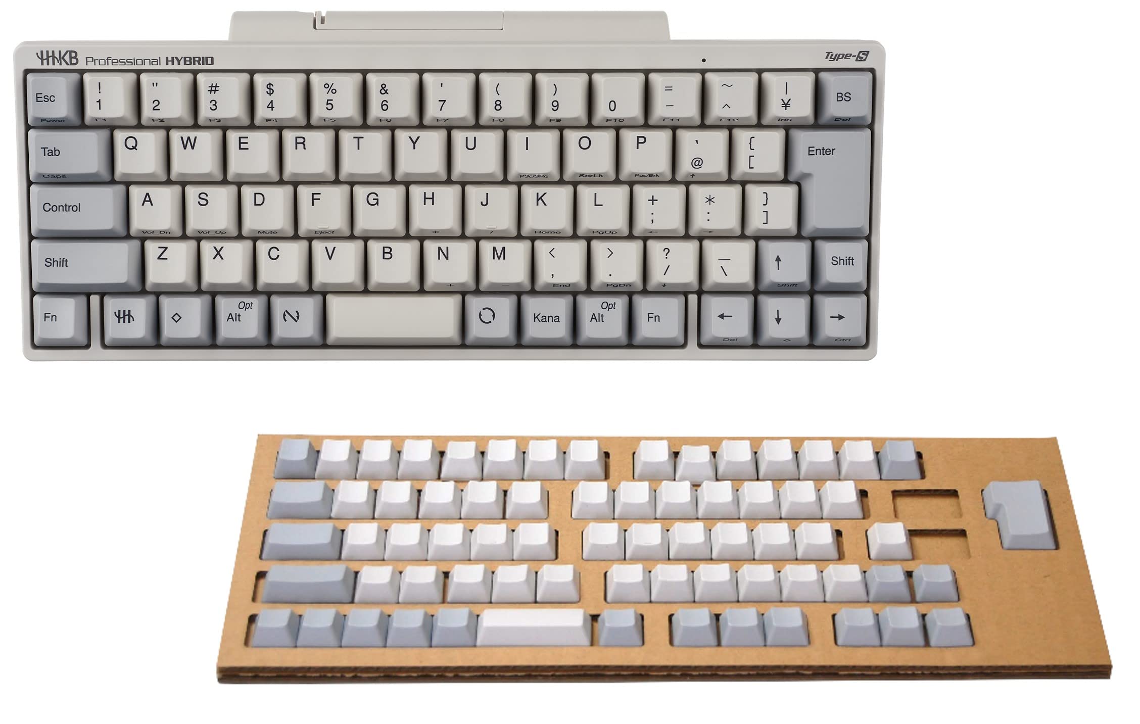 Amazon.co.jp: HHKB Professional HYBRID Type-S 日本語配列／白、無