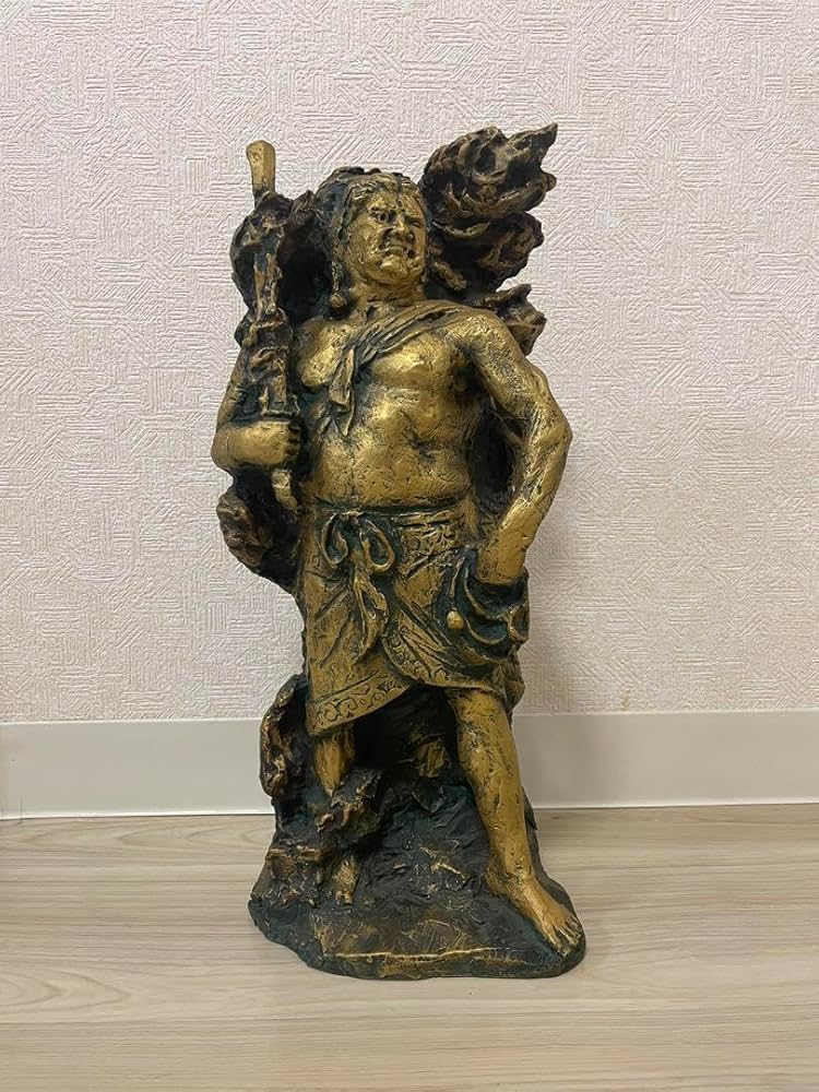 Amazon.co.jp: 北村西望作 不動明王 仏教 仏像 銅製 ブロンズ像 : ホビー