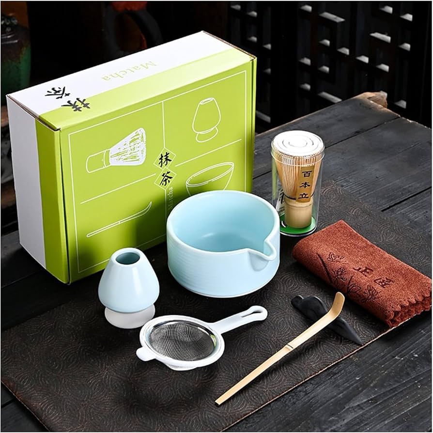 Amazon｜抹茶セット（7入） 注ぎ口付き抹茶碗 お点前セット 抹茶道具