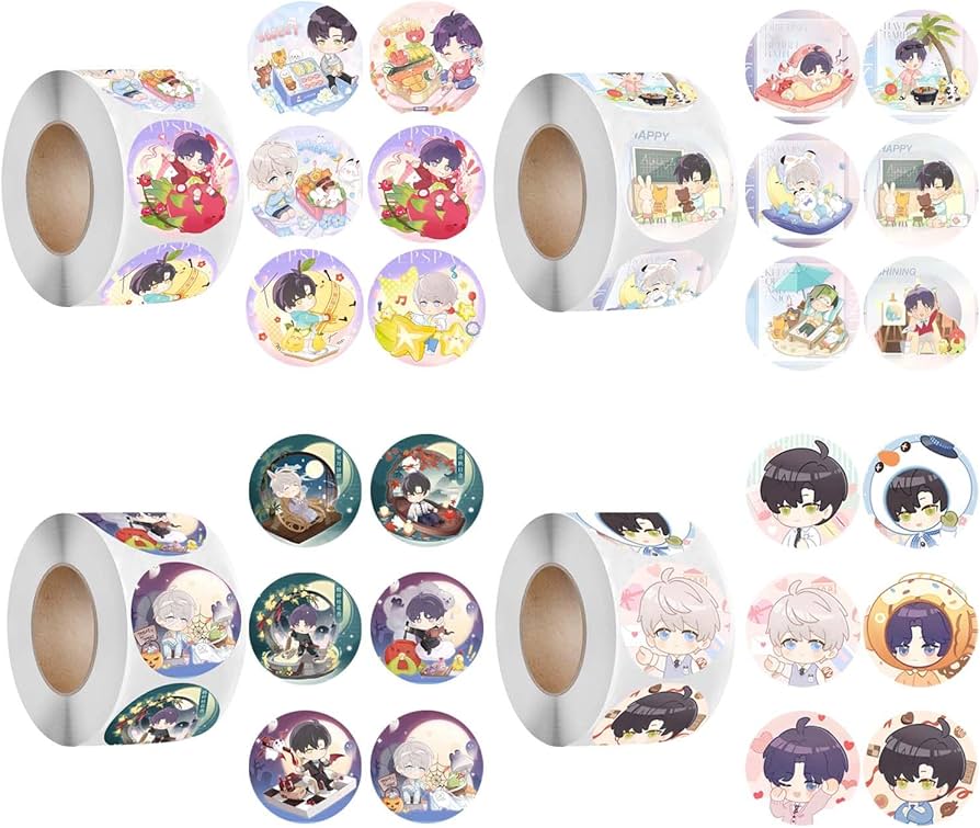 Amazon.co.jp: 恋と深空 ステッカー 恋と深空 グッズ 丸シール セイヤ