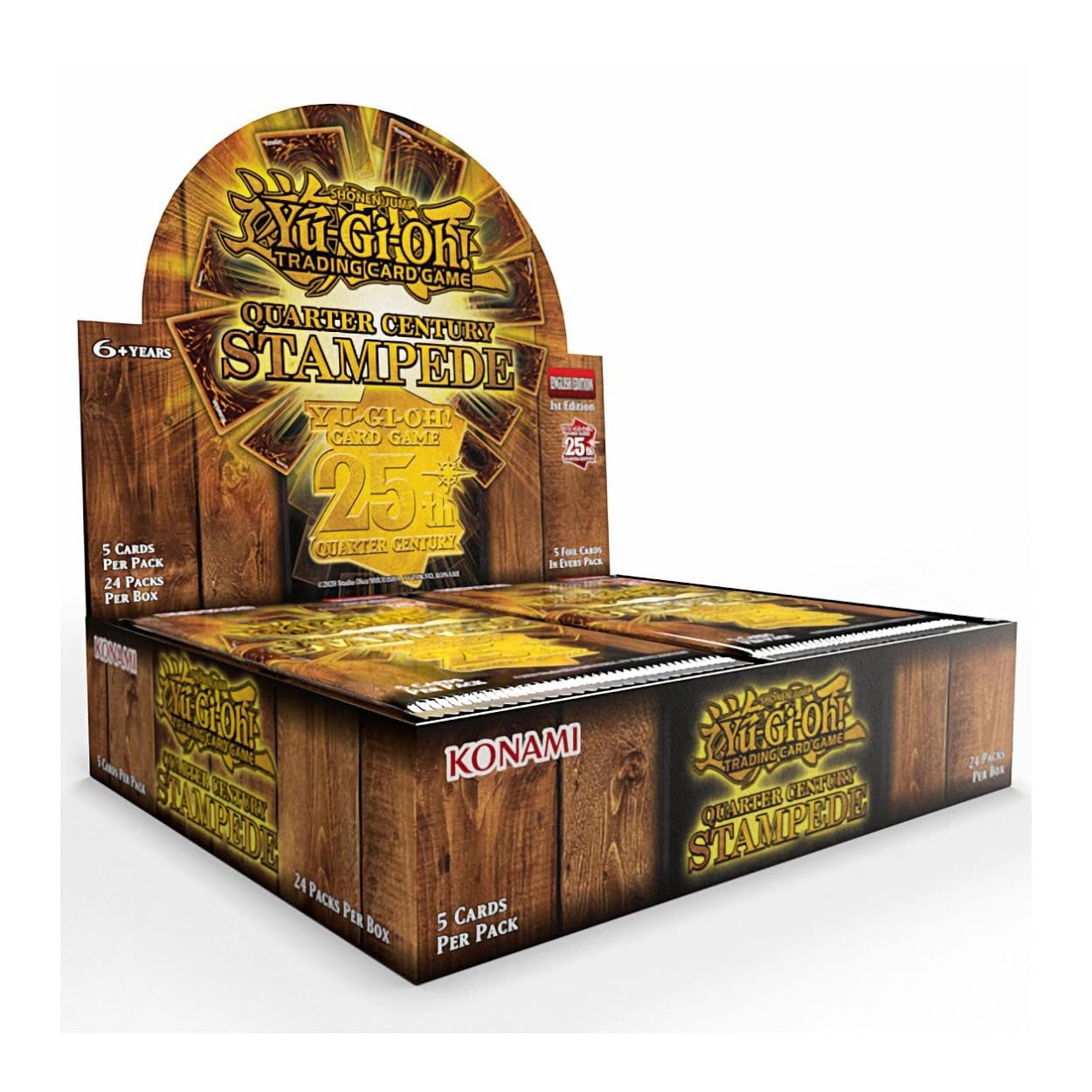 Amazon.com: Yu-Gi-Oh! Quarter Century Stampede Booster Box : Toys