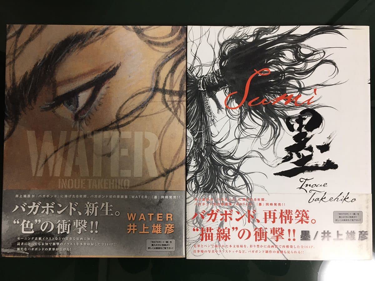 Amazon.co.jp: 井上雄彦 バガボンド画集『WATER』『墨』 2冊セット