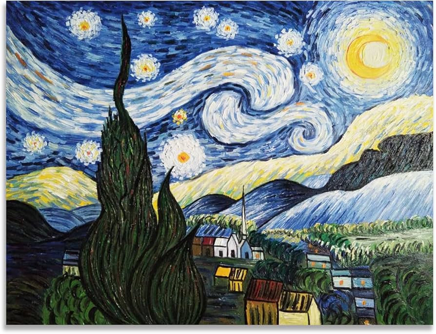 Amazon.co.jp: Fokenzary手塗りの油彩画キャンバスヴィンセント