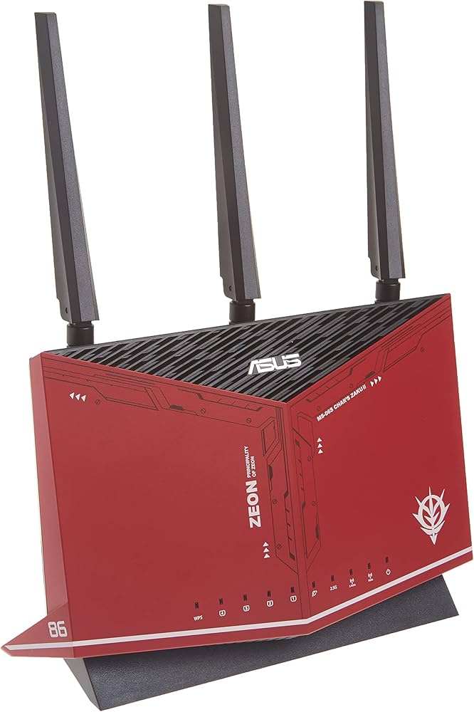 ASUS AX5700 WiFi 6 Gaming Router (RT-AX86U Zaku II Edition) – Dual