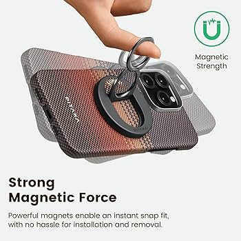 Amazon.com: PITAKA MagSafe Phone Grip, 360 Degree Rotation