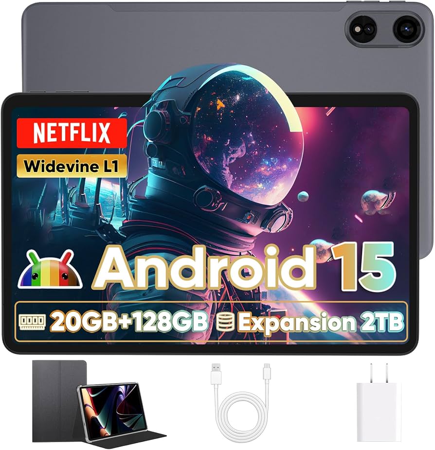 Amazon.com : 2025 Upgraded Android 15 Tablet with Case, Large