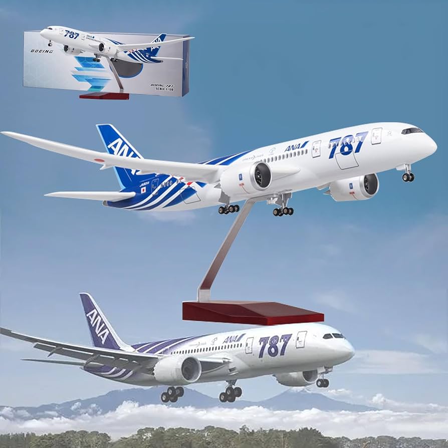 Amazon.co.jp: AZIZAT 16.9”1：130スケール模型飛行機ANA B 787模型