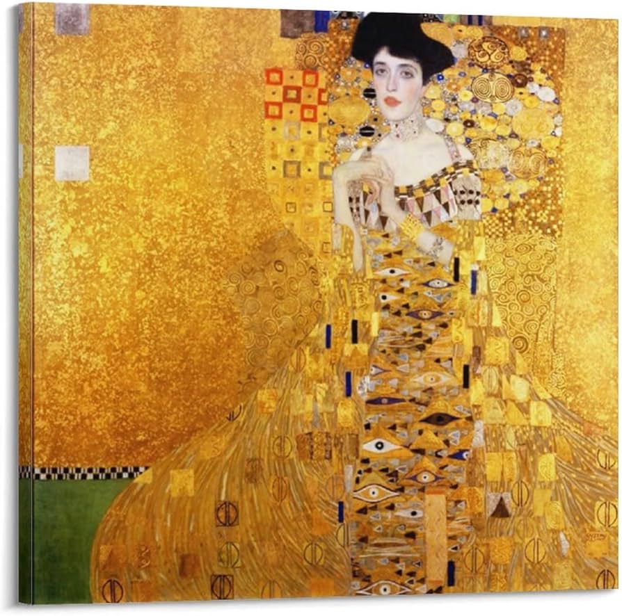 Amazon.co.jp: Gustav Klimtグスタフ・クリムト芸術的な絵画「アデーレ
