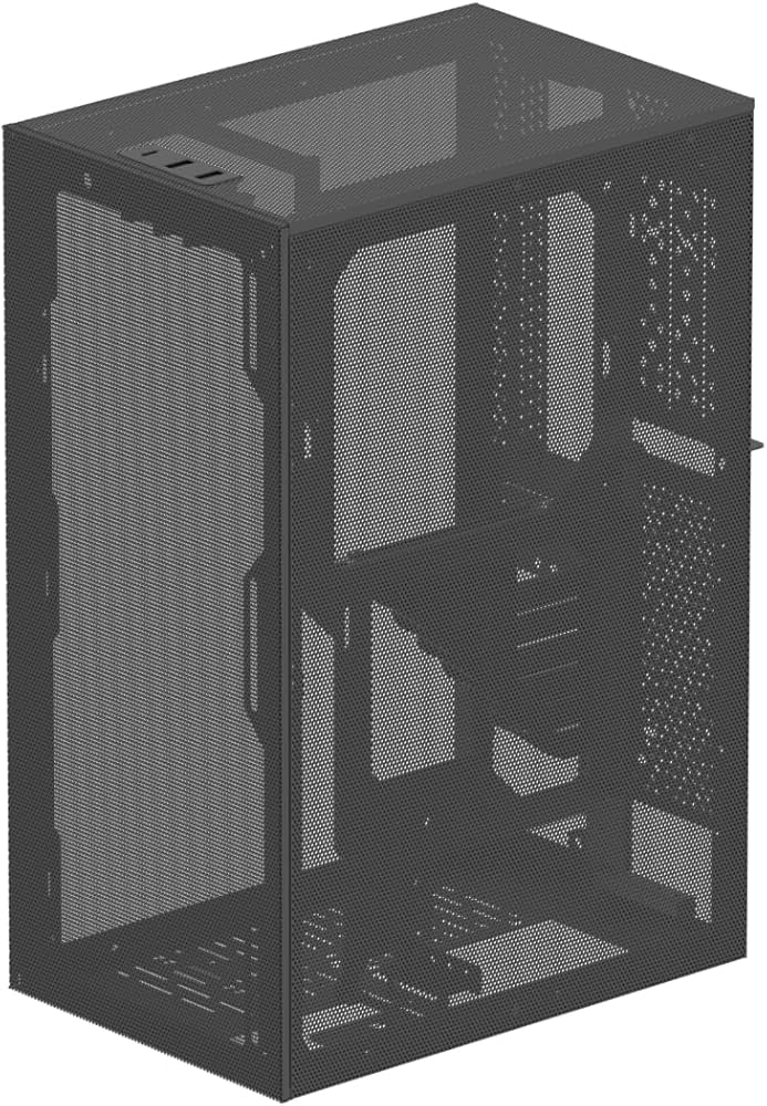 Amazon | SSUPD コンパクトPCケース MESHROOM S Fossil Grey ATX/M-ATX