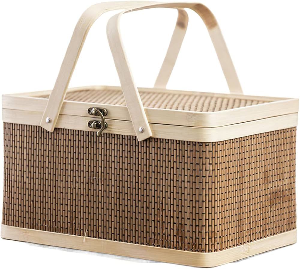 Amazon.co.jp: RYAKOIM 竹籠 竹かご 収納ケース 収納バスケット 収納