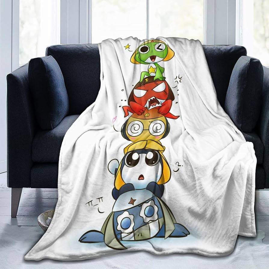 Amazon｜ブランケット ケロロ軍曹 アニメ 毛布 ひざ掛け 軽量