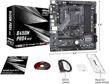 Amazon.com: ASROCK B450M PRO4 R2.0 Socket AM4/ AMD B450/ DDR4