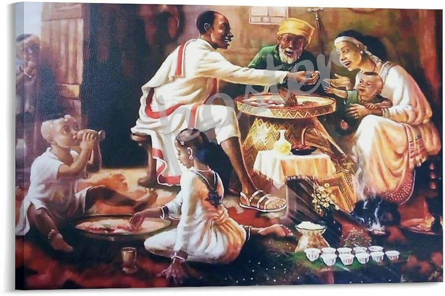 Amazon.com: QDFXCYOO Ethiopian Easter Abstract Art Poster, 12x8