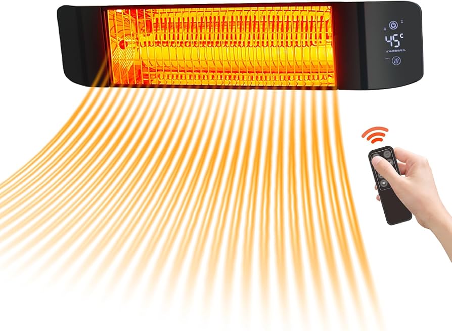 Amazon | ハロゲンヒーター 屋外ヒーター 1秒速暖 省エネ 浴室暖房 4
