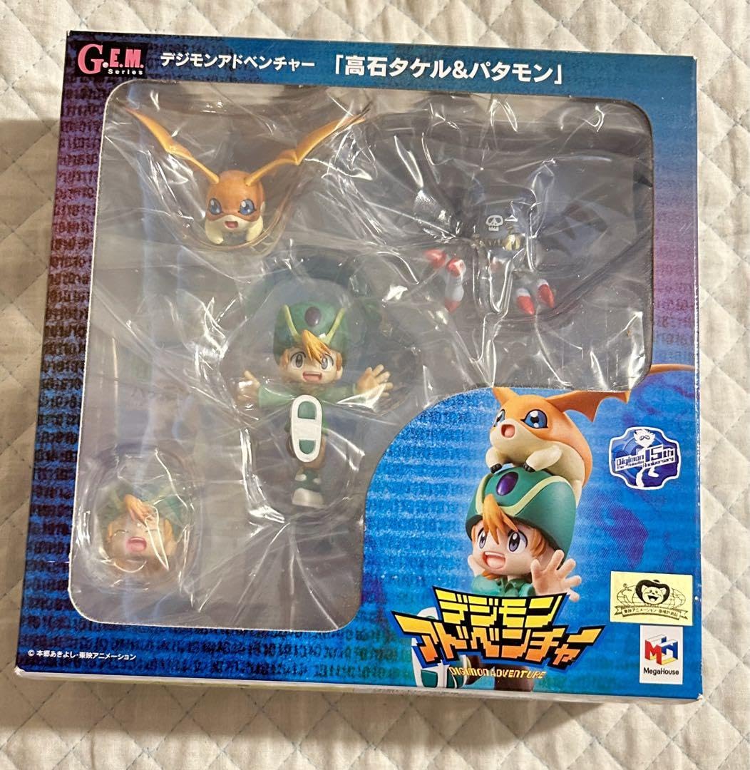 Amazon.co.jp: 初回 G.E.M. フィギュア 高石タケル パタモン デジモン