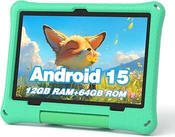 Amazon.com : Kids Tablet: 10 Inch Android 15 Tablet for Kids, 64GB