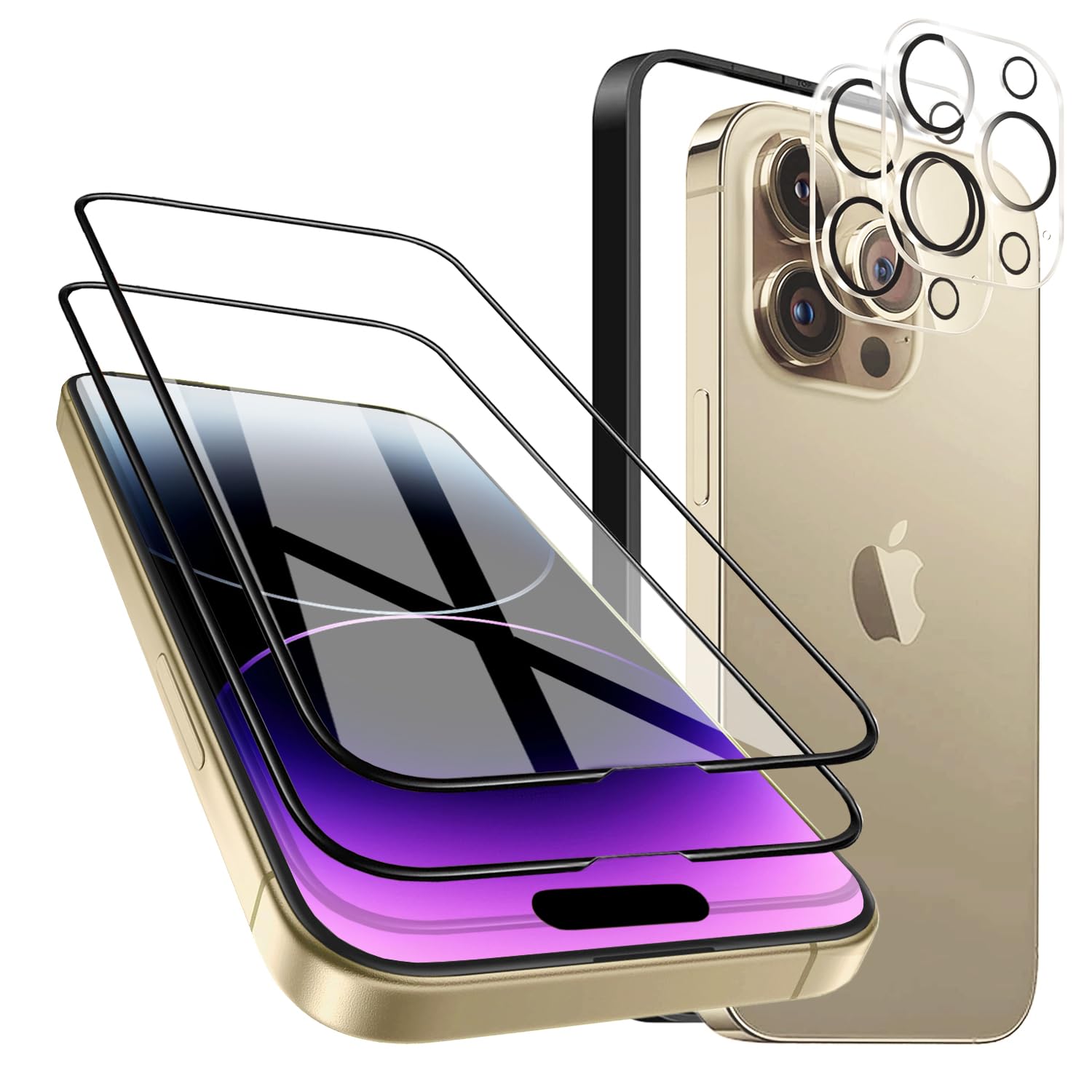 Amazon | 【高透過率】ガラスフィルム iPhone 14 pro 用 強化ガラス